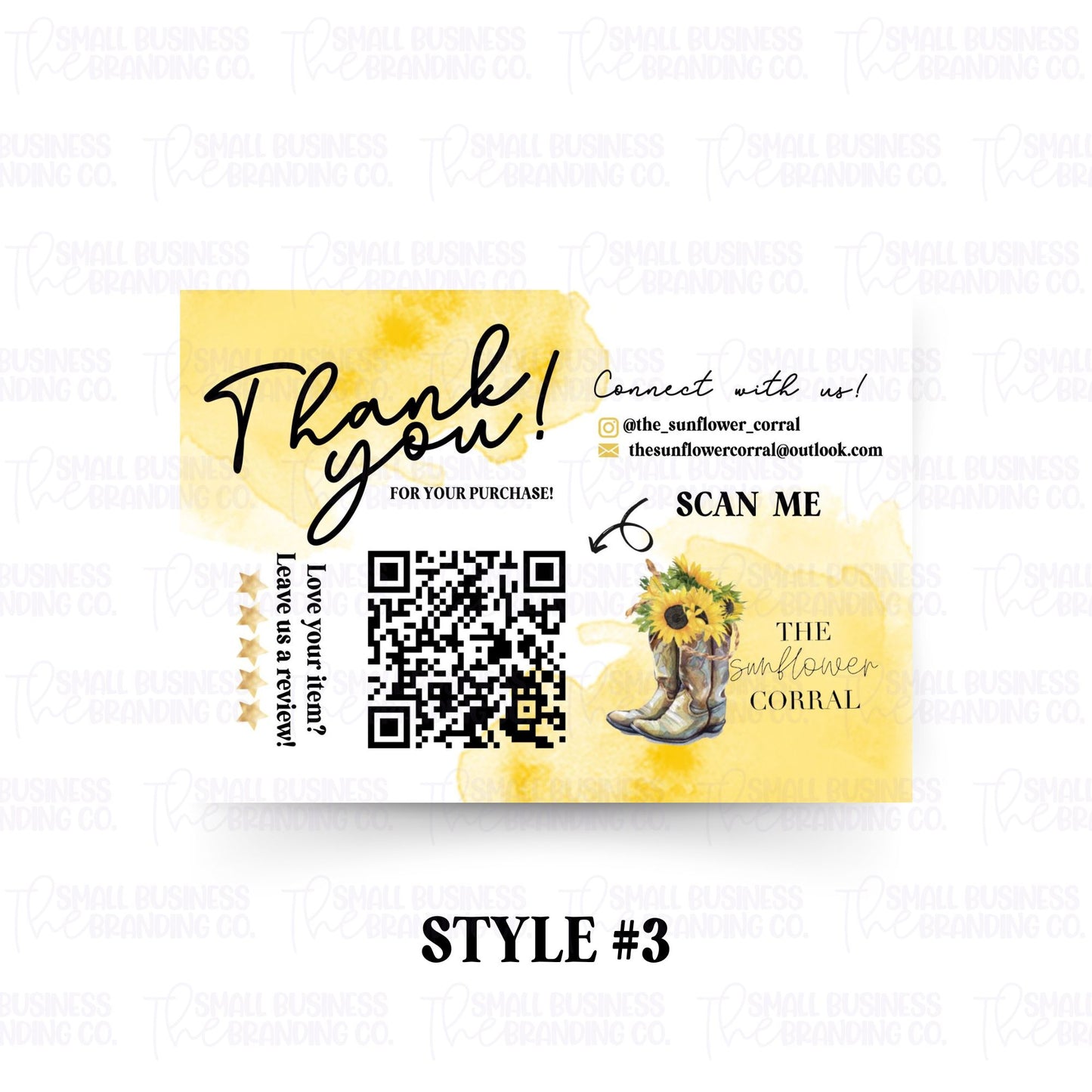 Custom Thank You Card