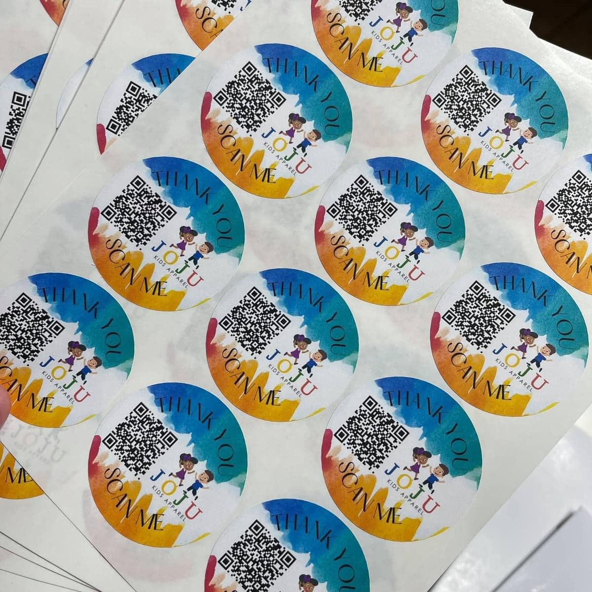 Custom Logo/Qr Sticker - 2 inches Matte