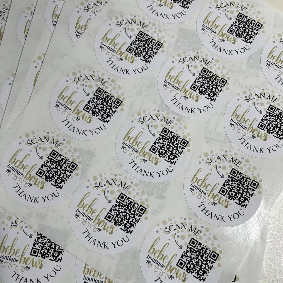 Custom Logo/Qr Sticker - 2 inches Matte