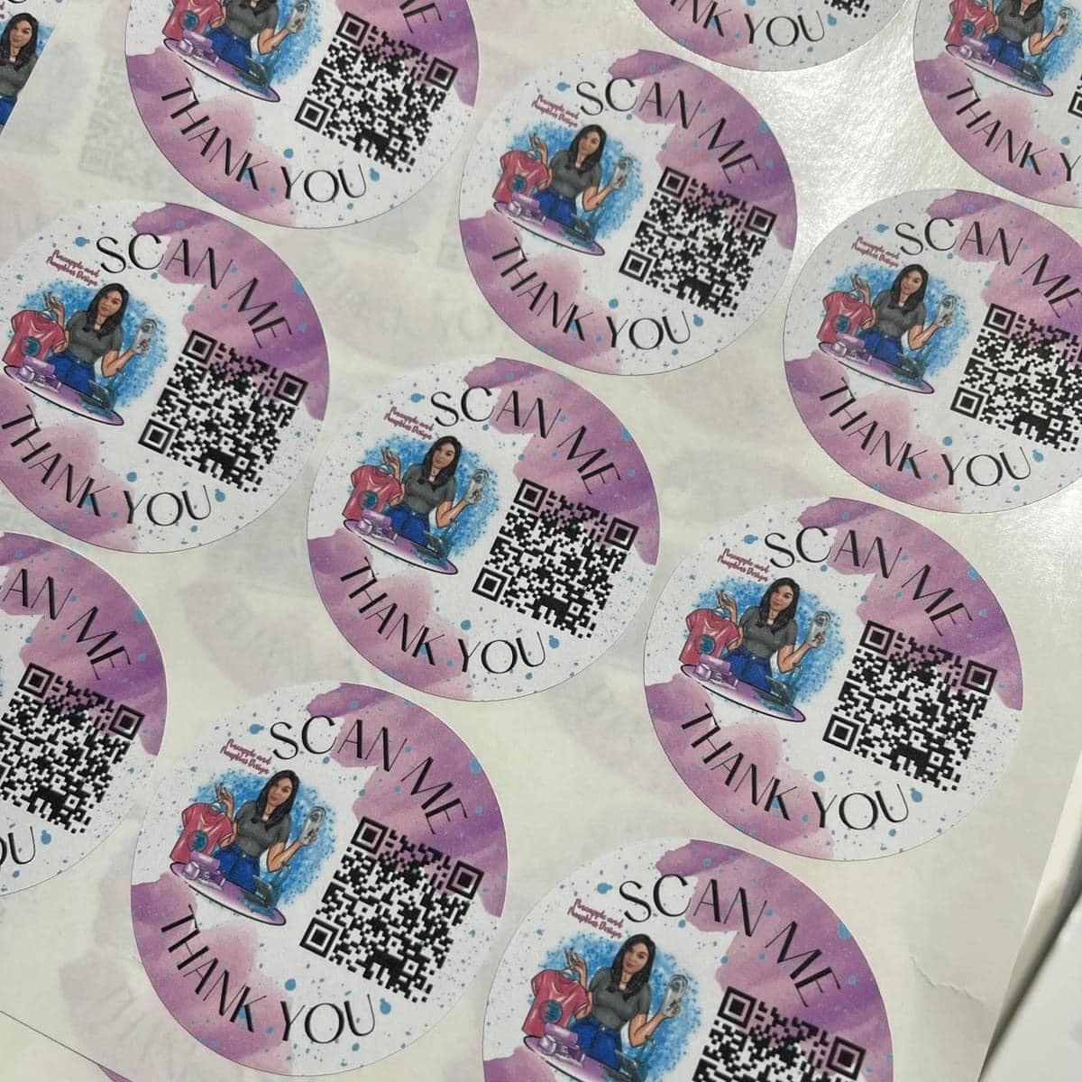 Custom Logo/Qr Sticker - 2 inches Matte