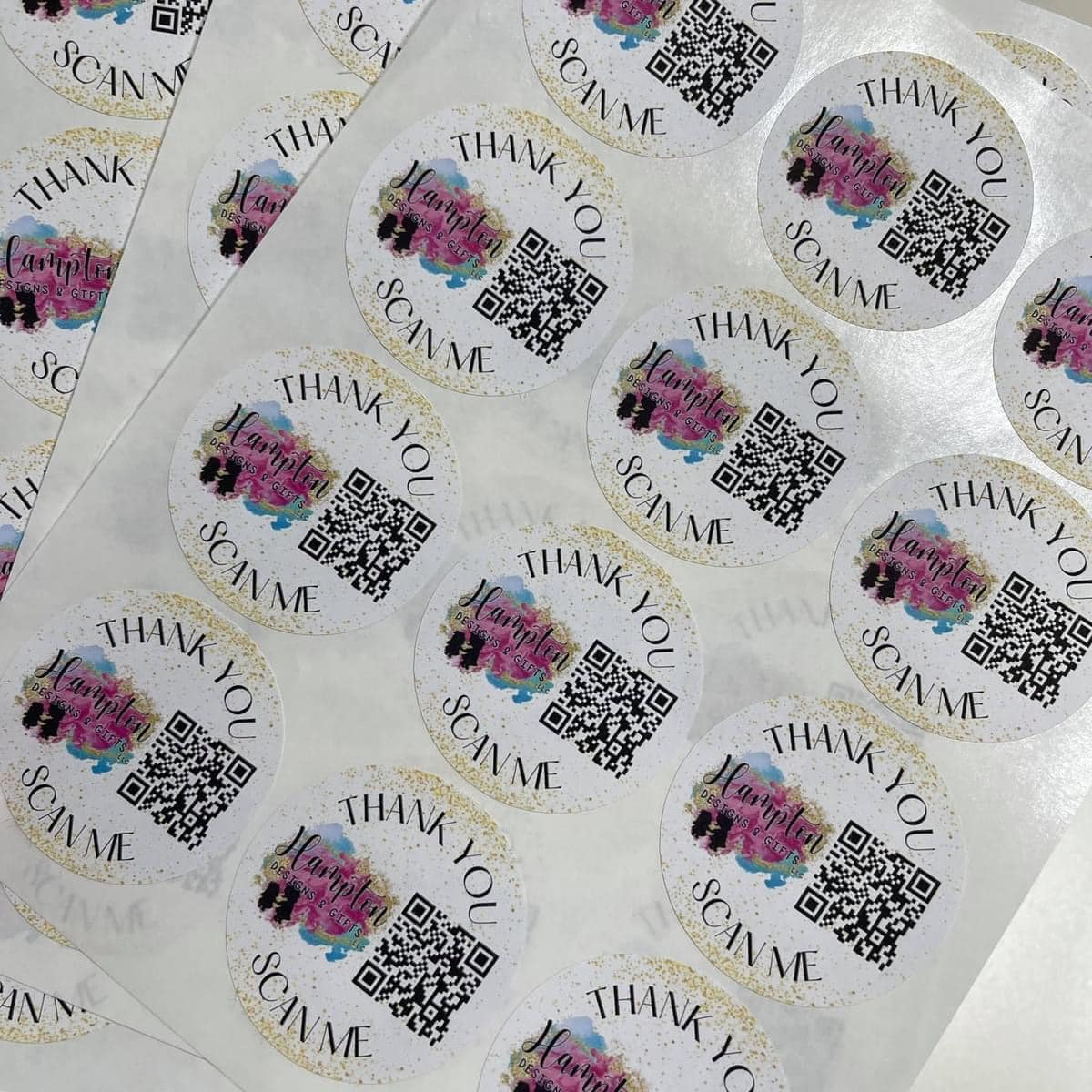 Custom Logo/Qr Sticker - 2 inches Matte