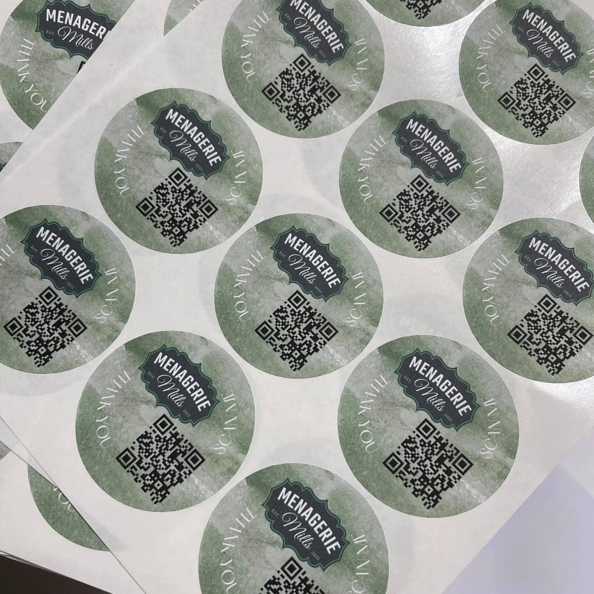 Custom Logo/Qr Sticker - 2 inches Matte
